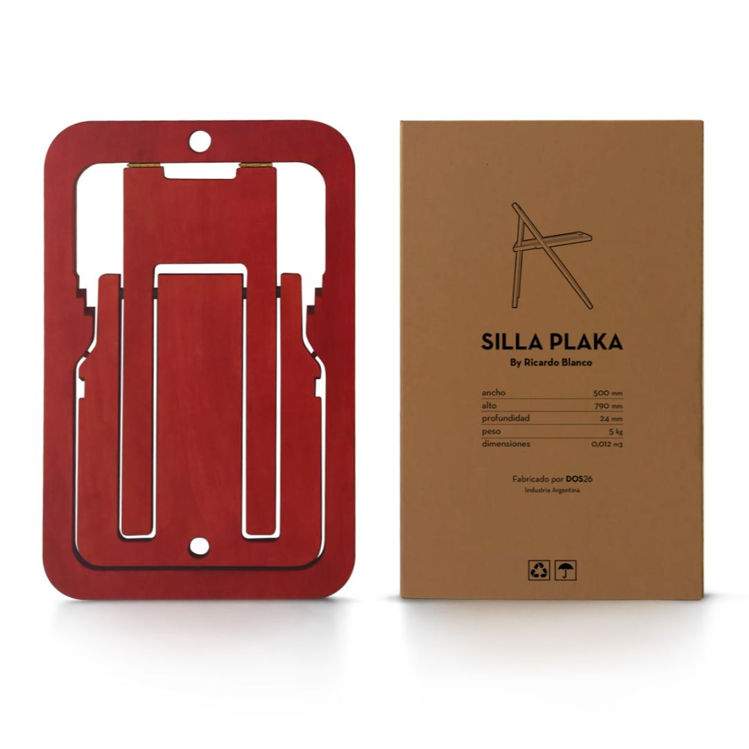 PLAKA CHAIR | ricardo blanco (Red)