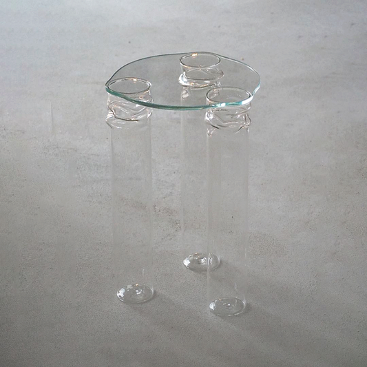MELT GLASS SIDE TABLE | alexandra arias
