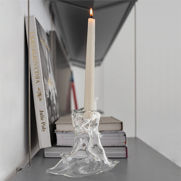 TRANSPARENT MELTED CANDLE HOLDERS | agustina ros